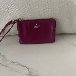 Coach Women's Magenta Wristlet